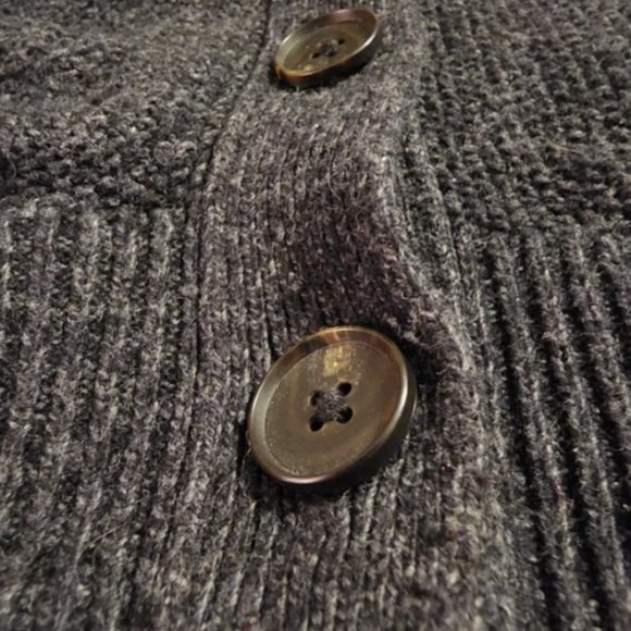 Madewell Charcoal Grey Button Up  Seedstitch Cartigan Sweater Size XXS - Picture 4 of 9